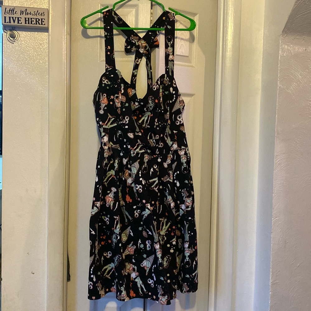 Hell Bunny zombie print summer dress